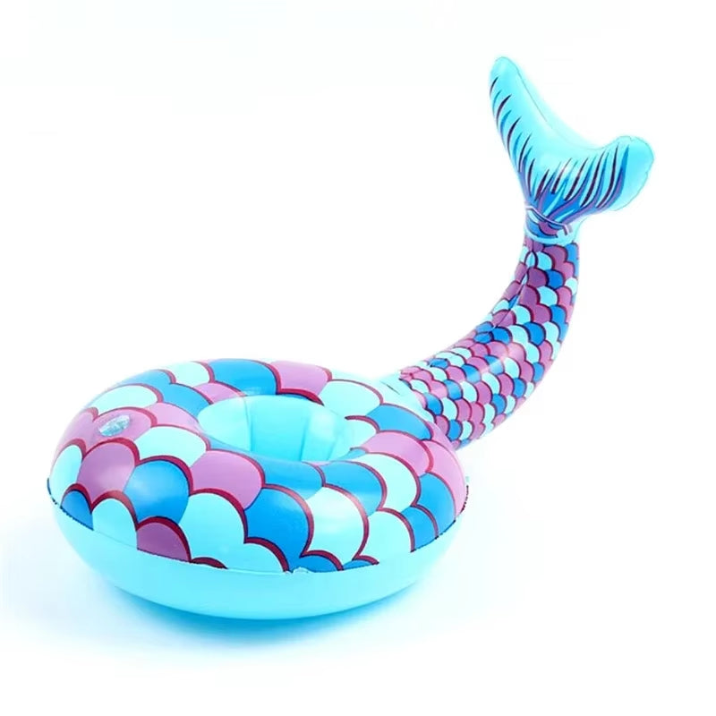 Inflatable Cup Holder Unicorn Flamingo Drink Holder Swimming Pool Float Bathing Pool Toy Party Decoration Bar Coasters
