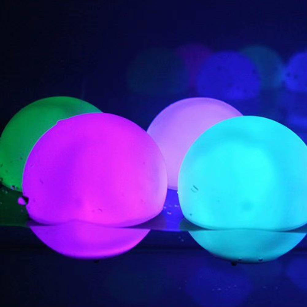 16 Colors Floating Pool Lights 40Cm Large Inflatable Pool Beach Ball for Water Pool Party Outdoor Balloon LED Garden Ball Light