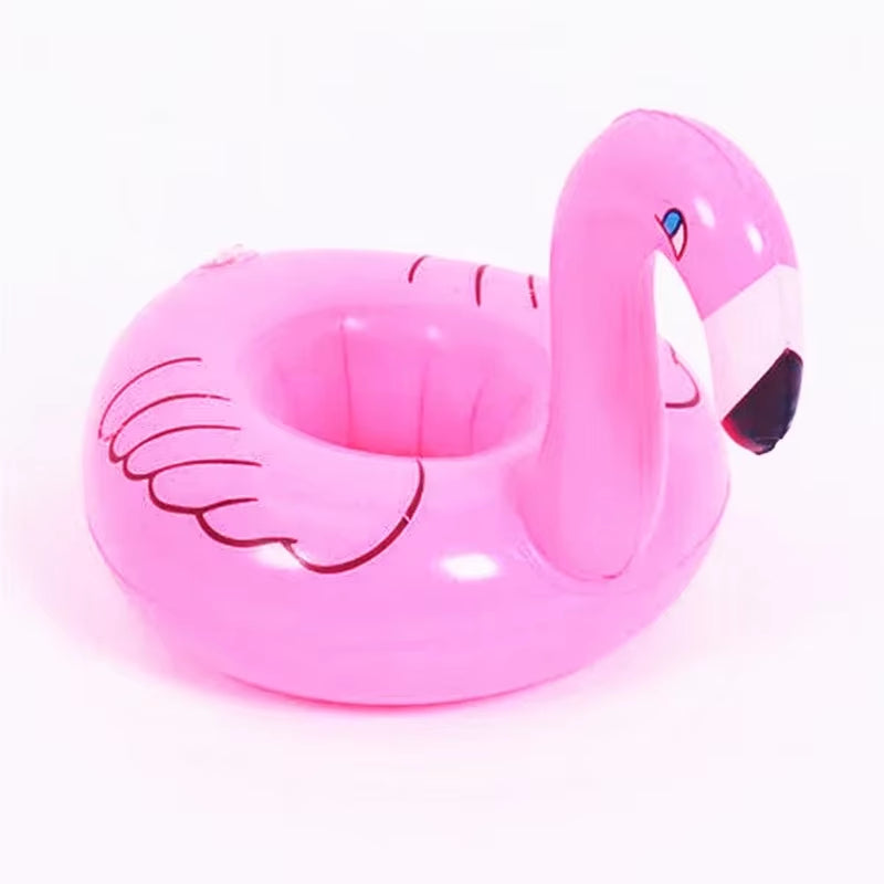 Inflatable Cup Holder Unicorn Flamingo Drink Holder Swimming Pool Float Bathing Pool Toy Party Decoration Bar Coasters