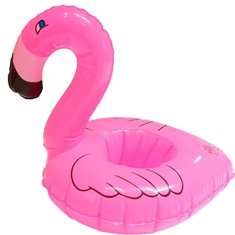 Inflatable Cup Holder Unicorn Flamingo Drink Holder Swimming Pool Float Bathing Pool Toy Party Decoration Bar Coasters